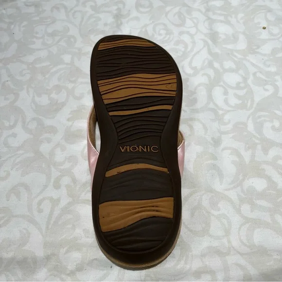 VIONIC WOMEN’S REST BELLALL TOEPOST SANDAL PINK - Picture 9 of 12